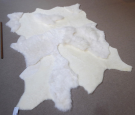 White Blizzard Sheepskin Rug, +/- 160 x 210 cm (502)
