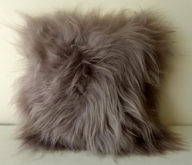 Mole Brown Icelandic sheepskin Cushion