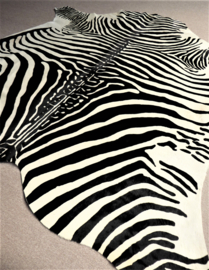 Zebra Printed Cowhide L