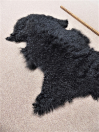 Black Curly Mongolian Sheepskin (3654)