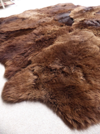 Brown Sheepskin Rug, +/- 200 x 250 cm (26)