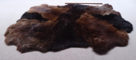 Brown Sheepskin Rug, +/- 155 x 210 cm (132)