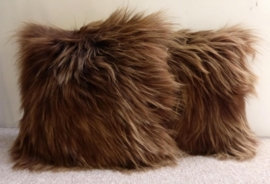 Rusty Brown Icelandic Sheepskin Cushion