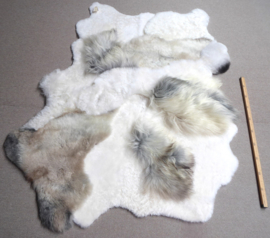 Mélange Blizzard Sheepskin Rug, +/- 135 x 190 cm (50)
