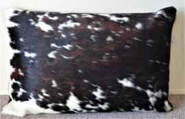 Brown-White Cowhide Cushion (111)