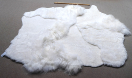 White Blizzard Sheepskin Rug, +/- 160 x 220 cm (42)