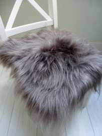 Chair Pad Icelandic Sheepskin, Taupe, Long Wool.