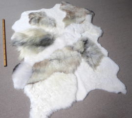 Mélange Blizzard Sheepskin Rug, +/- 135 x 190 cm (50)
