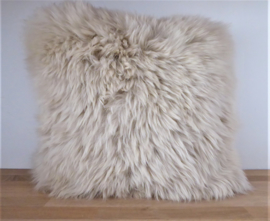 Linnen Sheepskin Cushion