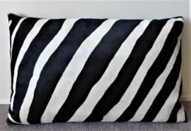 Zebra Printed Cowhide Cushion (3)