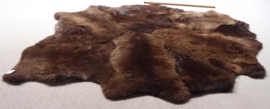Brown Sheepskin Rug, +/- 170 x 215 cm (25)