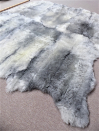 Grey Shorn Sheepskin Rug, +/- 170 x 195 cm