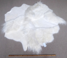 White Blizzard Sheepskin Rug, +/- 140 x 140 cm (90)