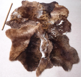 Brown Blizzard Sheepskin Rug, +/- 150 x 200 cm (129)