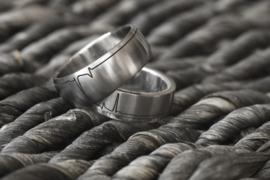 Paarden ECG / Titanium ringen