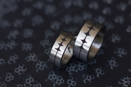 CTG Ring / Hartslag baby / Gemaakt in Titanium