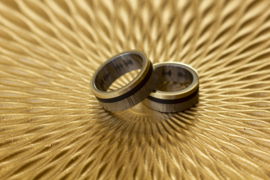 Soundwave ringen / Carbon / Titanium / Goud