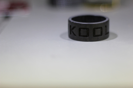 Carbon Vingerafdruk ring