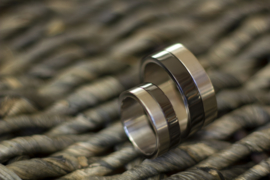 Titanium & Zirkonium ringen met ecg