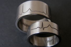 Titanium ECG Ring