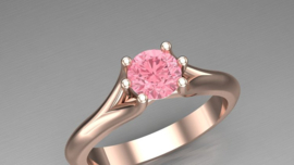 Round 0.60ct Fancy Pink VS1
