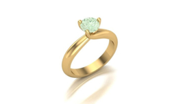 Round 0.57ct Fancy Green VS1