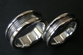 Zilveren kool design ringen