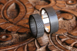 Carbon Vingerafdruk ring