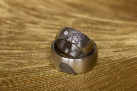 Vingerafdruk ringen <3