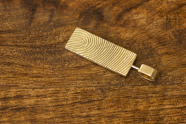 Gouden vingerafdruk hanger