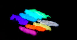 Glow in the dark hartjes