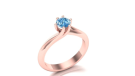 Round 0.52 ct Fancy Blue VS1
