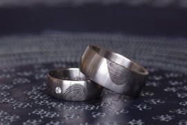 Vingerafdruk ringen <3