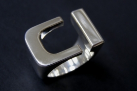 Kool Design Zilveren design ring