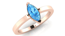 Marquise 0.51ct Fancy Intense Blue VS1