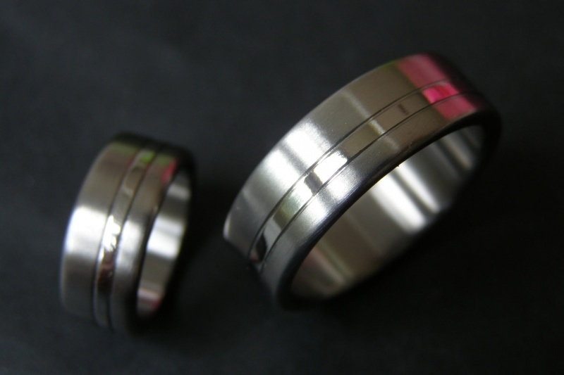 Titanium ringen met band 360c