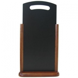 Donkerbruin Tafelmodel presentatiebord met handgreep, 21x45 cm (TT-DB-LA)