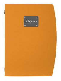 Oranje kunststof menukaart A4, Brazil MC-RCA4-OR)