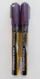 2 krijtstiften in de kleur paars (geen blisterverpakking)