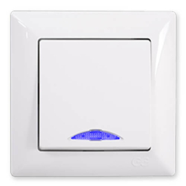 Schakelaar licht op knop  inbouw