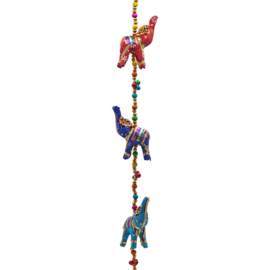 Decoratieve slinger | Olifantjes katoen