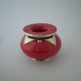 Marokkaanse asbak Sahara L - rood/zilver