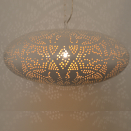 Hanglamp filigrain - ufo | wit goud