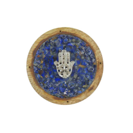 Wierookbrander - rond | Fatimahand - Lapis Lazuli