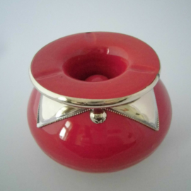 Marokkaanse asbak Sahara L - rood/zilver