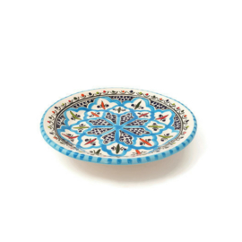 Bord turquoise blue fine - 25 cm