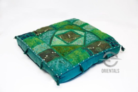 Vloerkussen patchwork | Groen