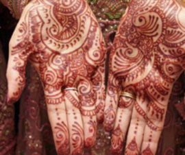 Henna sjablonen - hand