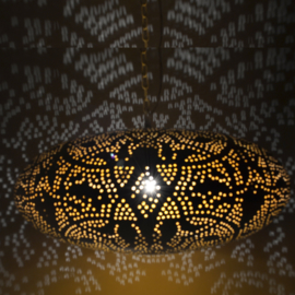 Hanglamp filigrain - ufo | wit goud