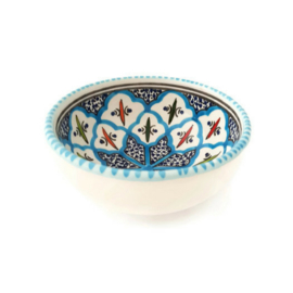 Schaaltje turquoise blue fine - S